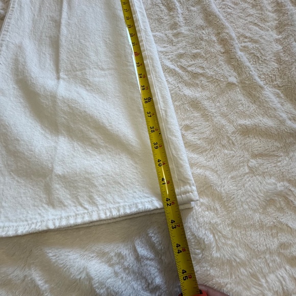 Levi's  Premium XL Flood Women's Cream Wide Leg Jeans SZ 26 - Picture 9 of 11